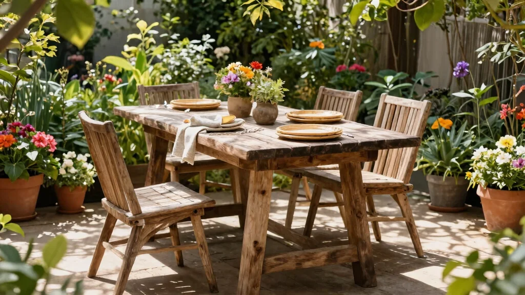 12 Eco-Friendly Outdoor Table and Chair Sets That Enhance Your Garden